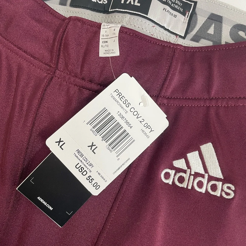 ADIDAS Boys Press Coverage 2 Football Pant in TMMARO/WHITE COLOR  YOUTH XL